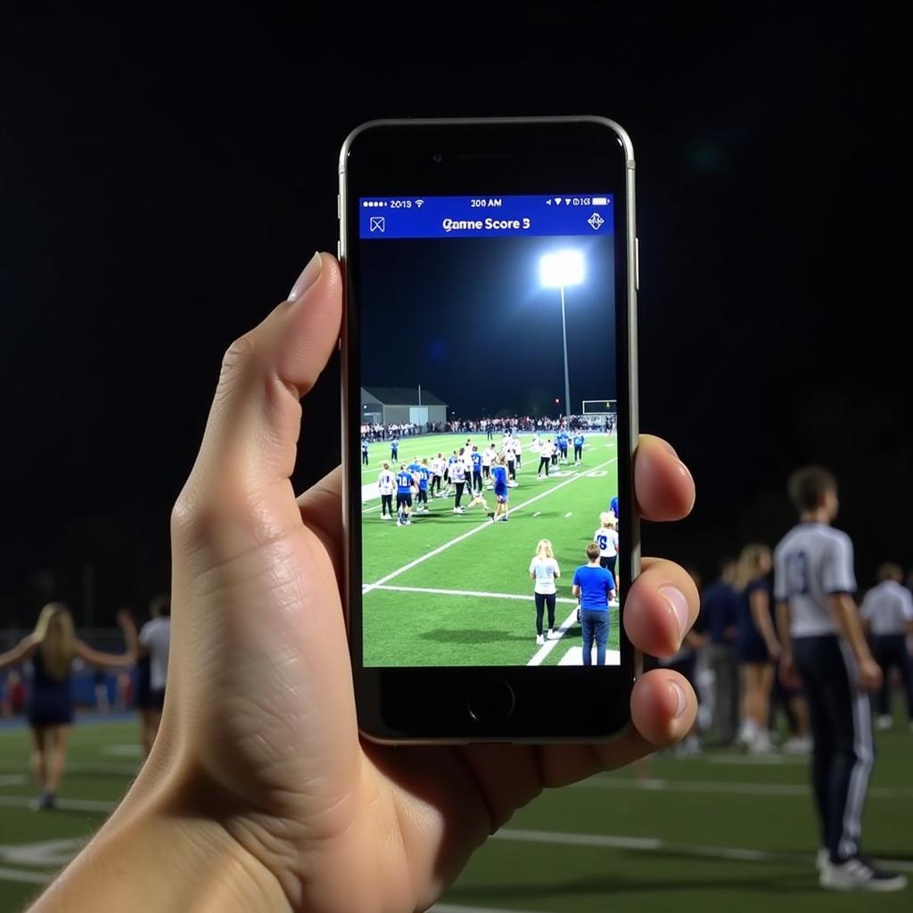 Conway High School Football Live Stream on Mobile Device