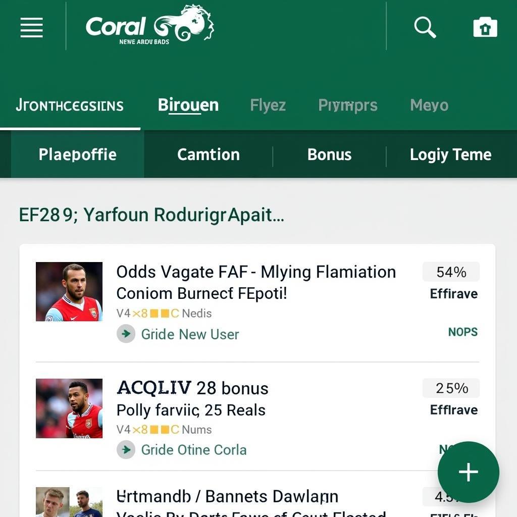 Coral Live Football App Promotions