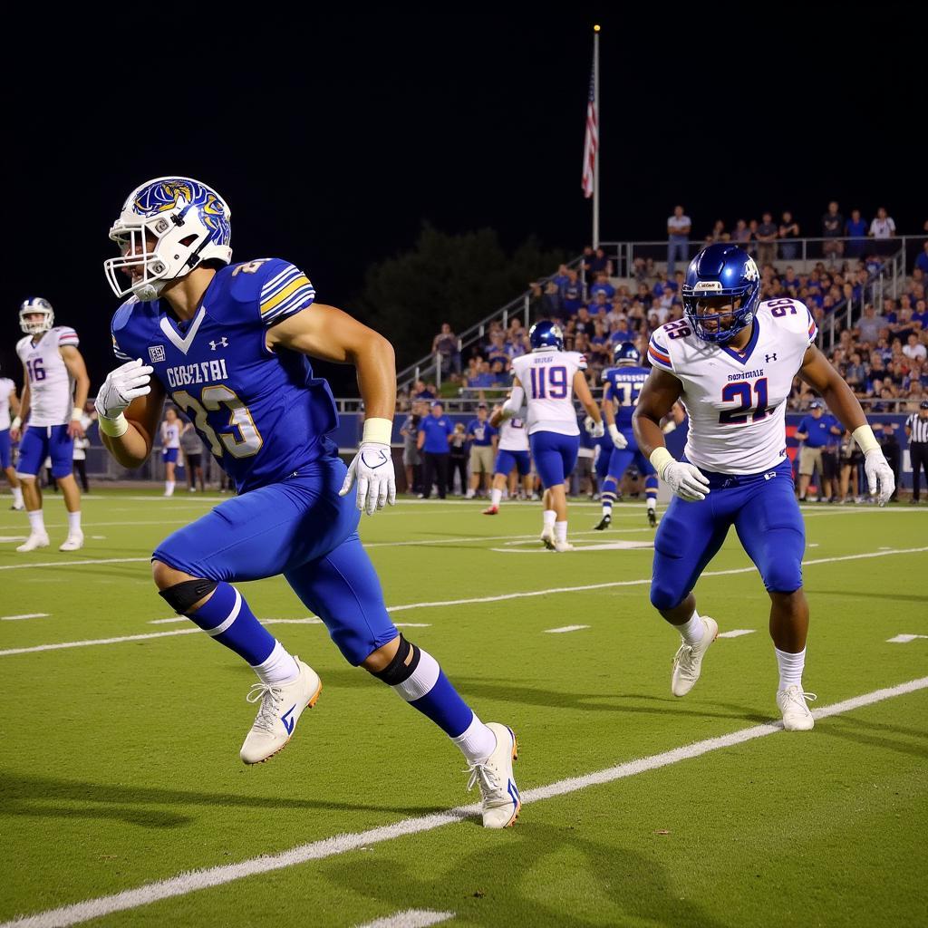 Corsicana Tigers Football Game Action