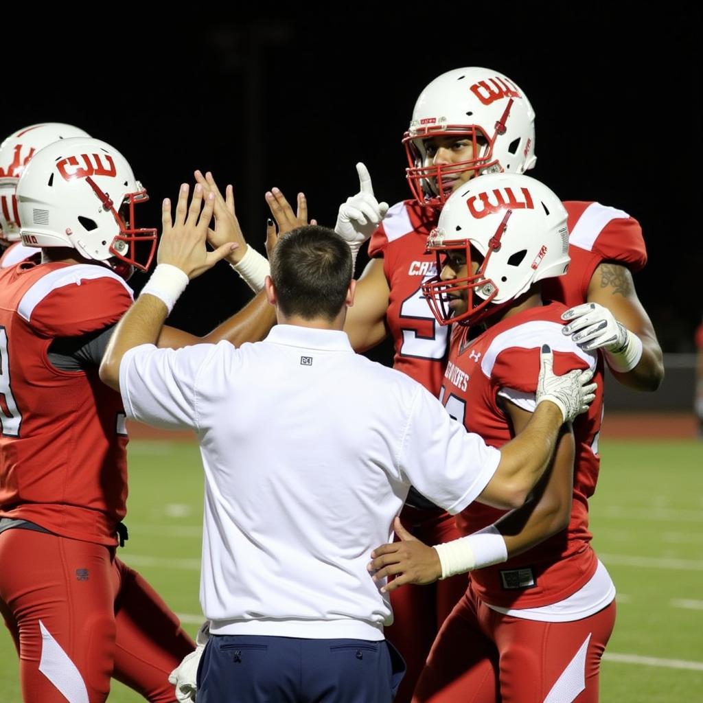 Crestview High School Football Team Celebration