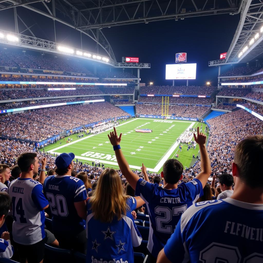 Dallas Cowboys Fans at AT&T Stadium