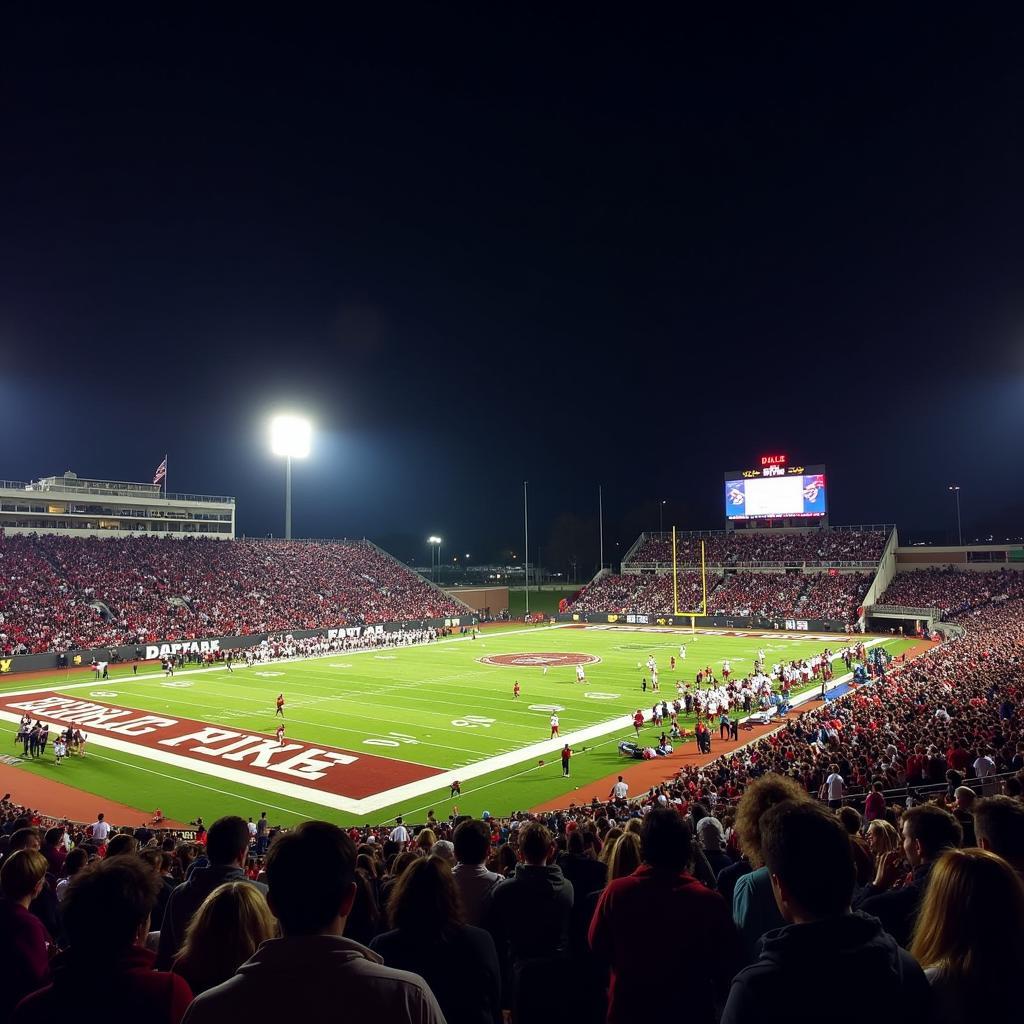 Deer Park High School Football Game Under the Lights