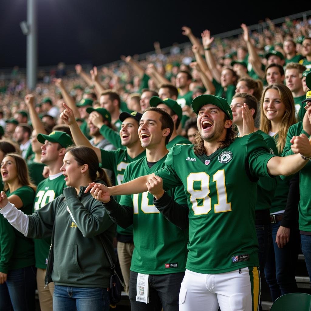 DelVal Football Fans Cheering