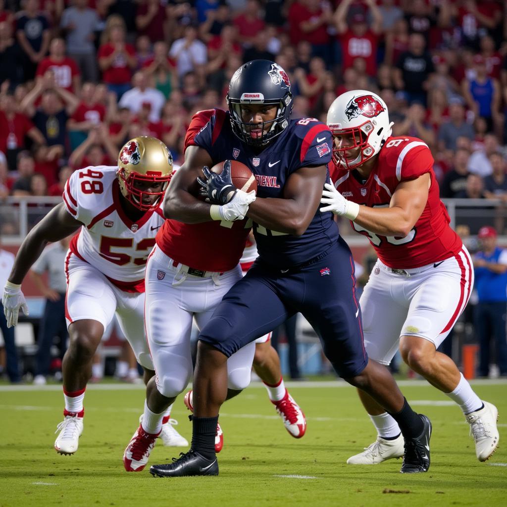 Duncanville High School Football Game Action