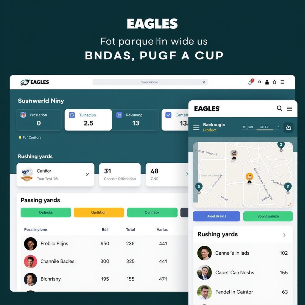 Eagles Football Live Stats Dashboard