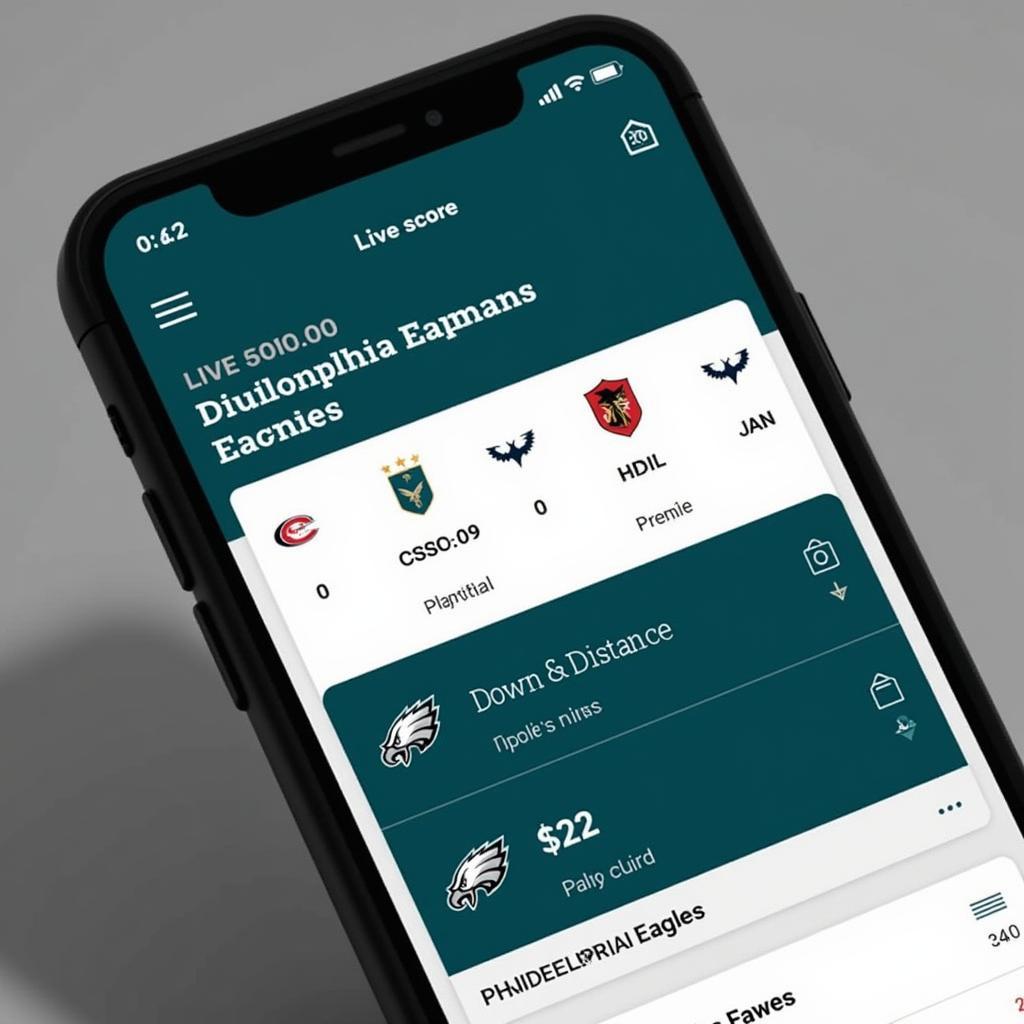 Eagles Live Score on Mobile App