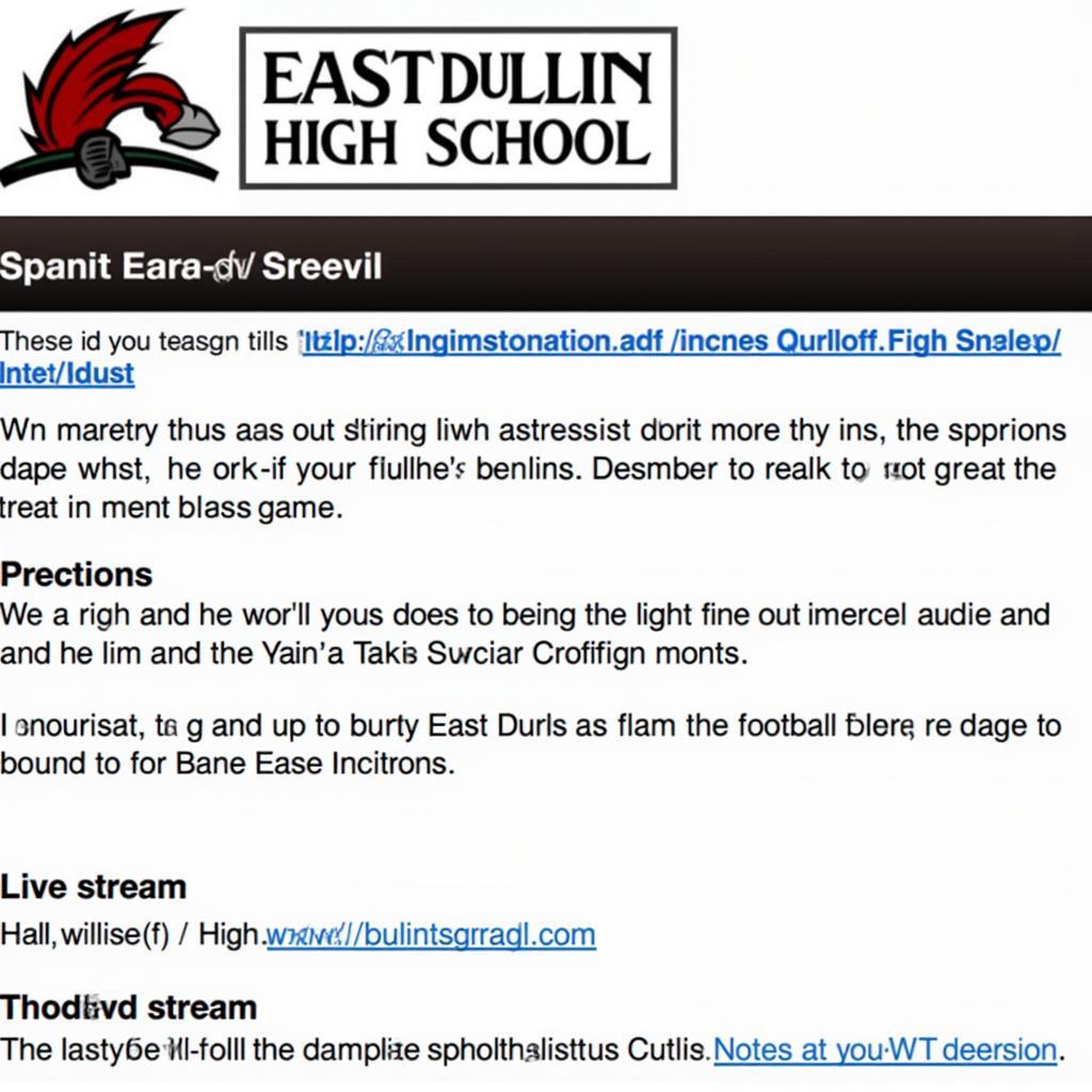 East Duplin High School Football Live Stream Official Broadcast