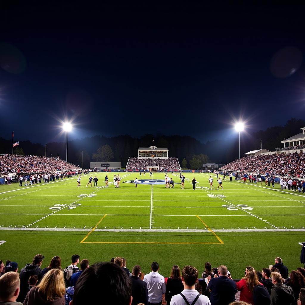 Edgar Loyal High School Football Game in Action