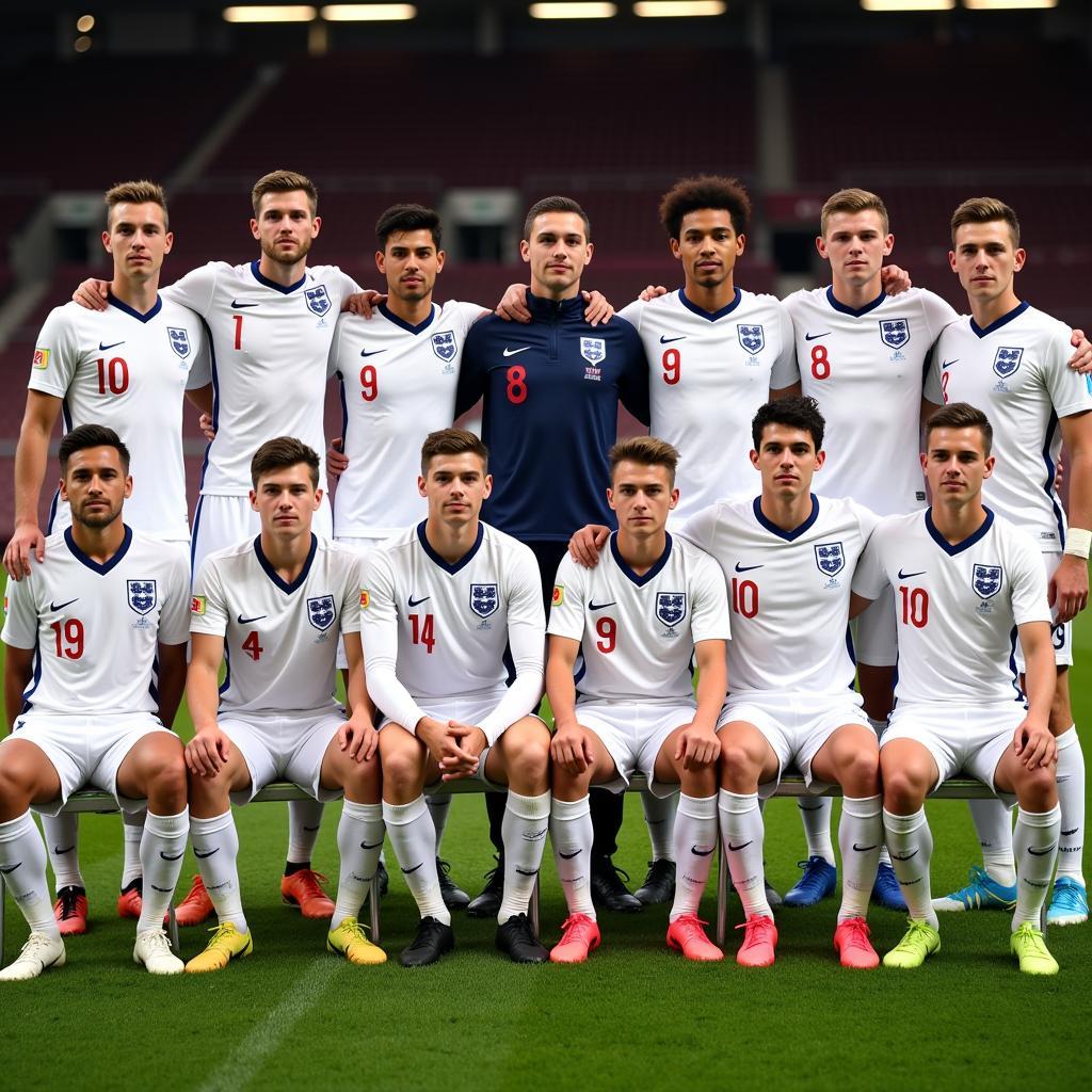 England U20 Team Photo