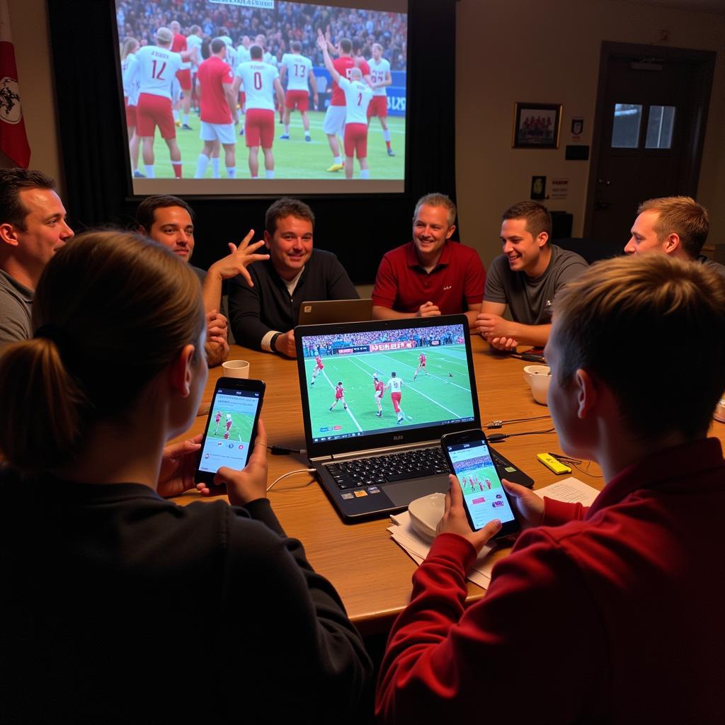 Eunice High Football: Fans Cheering During Live Stream