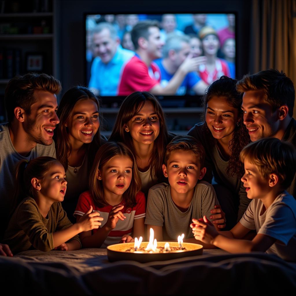 Fans Watching FA Cup Live