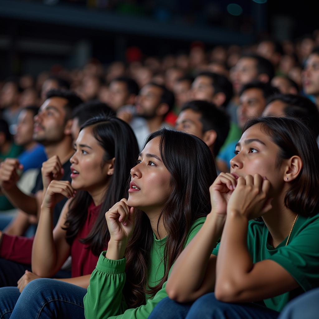 Fans Watching Bangladesh India Football Match