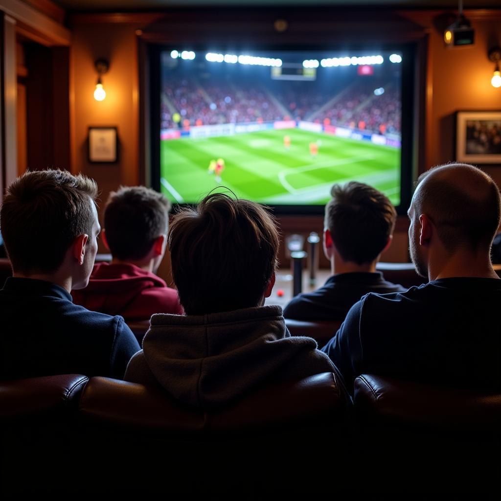 Football Fans Enjoying BT Sport Coverage