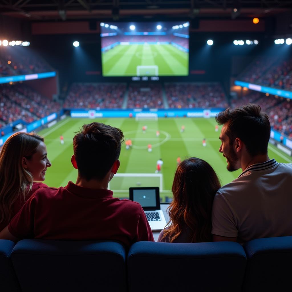 Fans Watching Football Live Stream