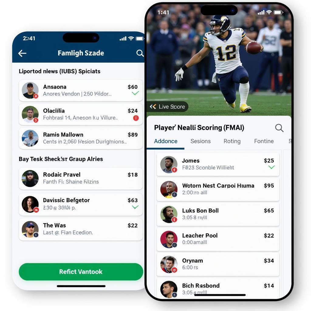 Fantasy Football Live Stitcher Mobile App