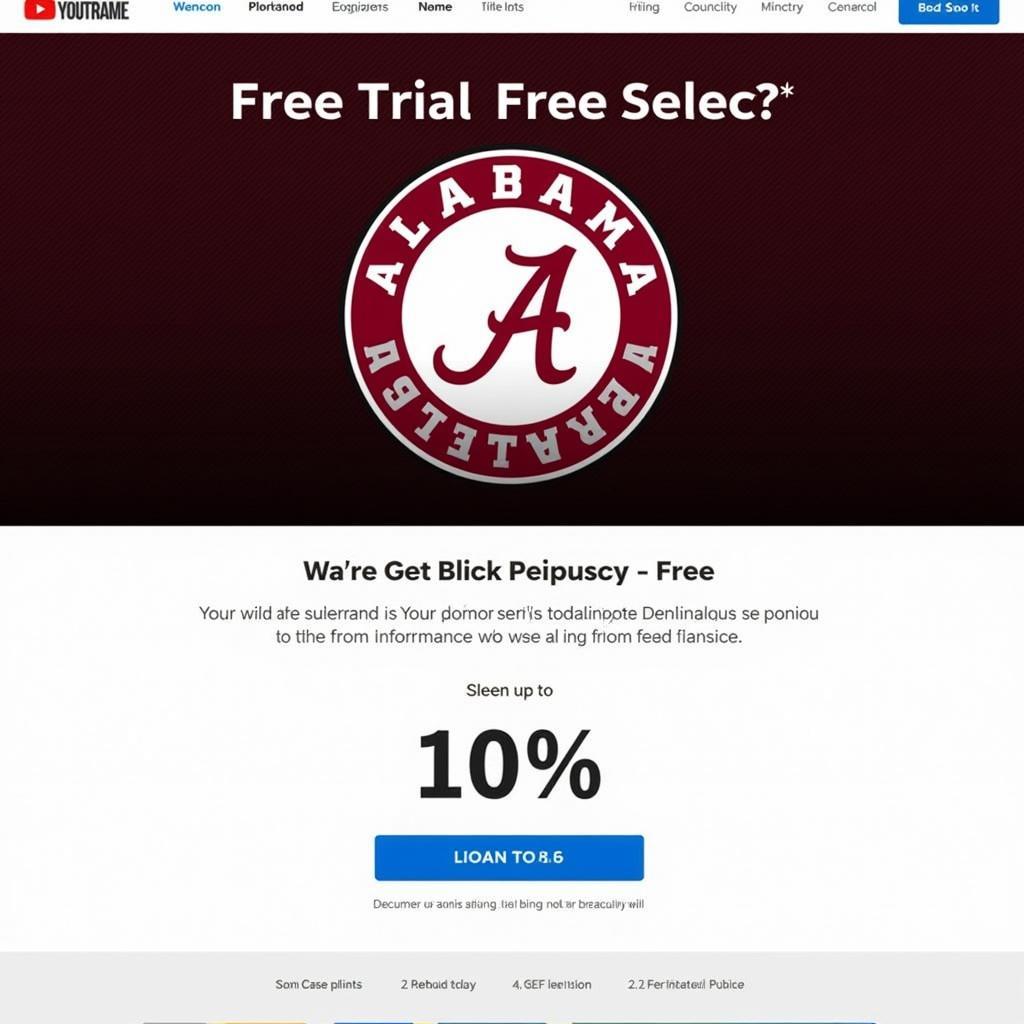 Finding Free Trials for Alabama Football Streaming