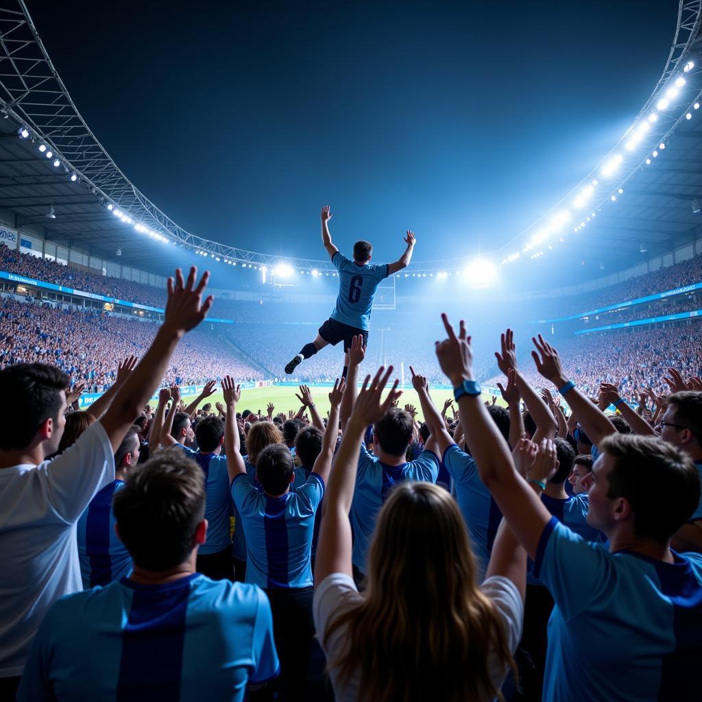 Finland Football Fans Celebrating