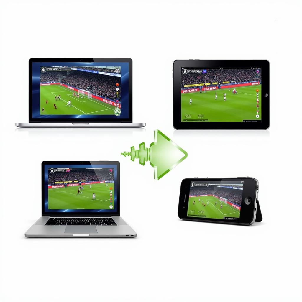 Accessing flash live stream football on multiple devices