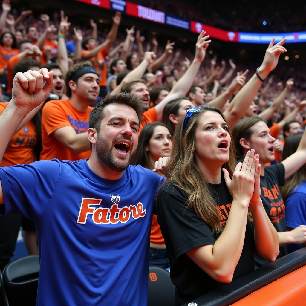 Florida and Vanderbilt Fans Cheering