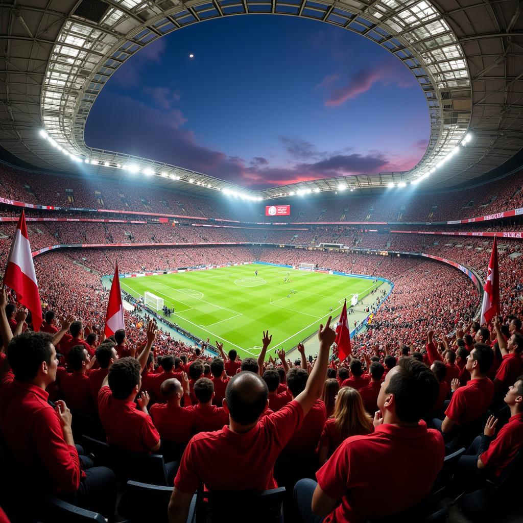 Football anthems create an electric stadium atmosphere