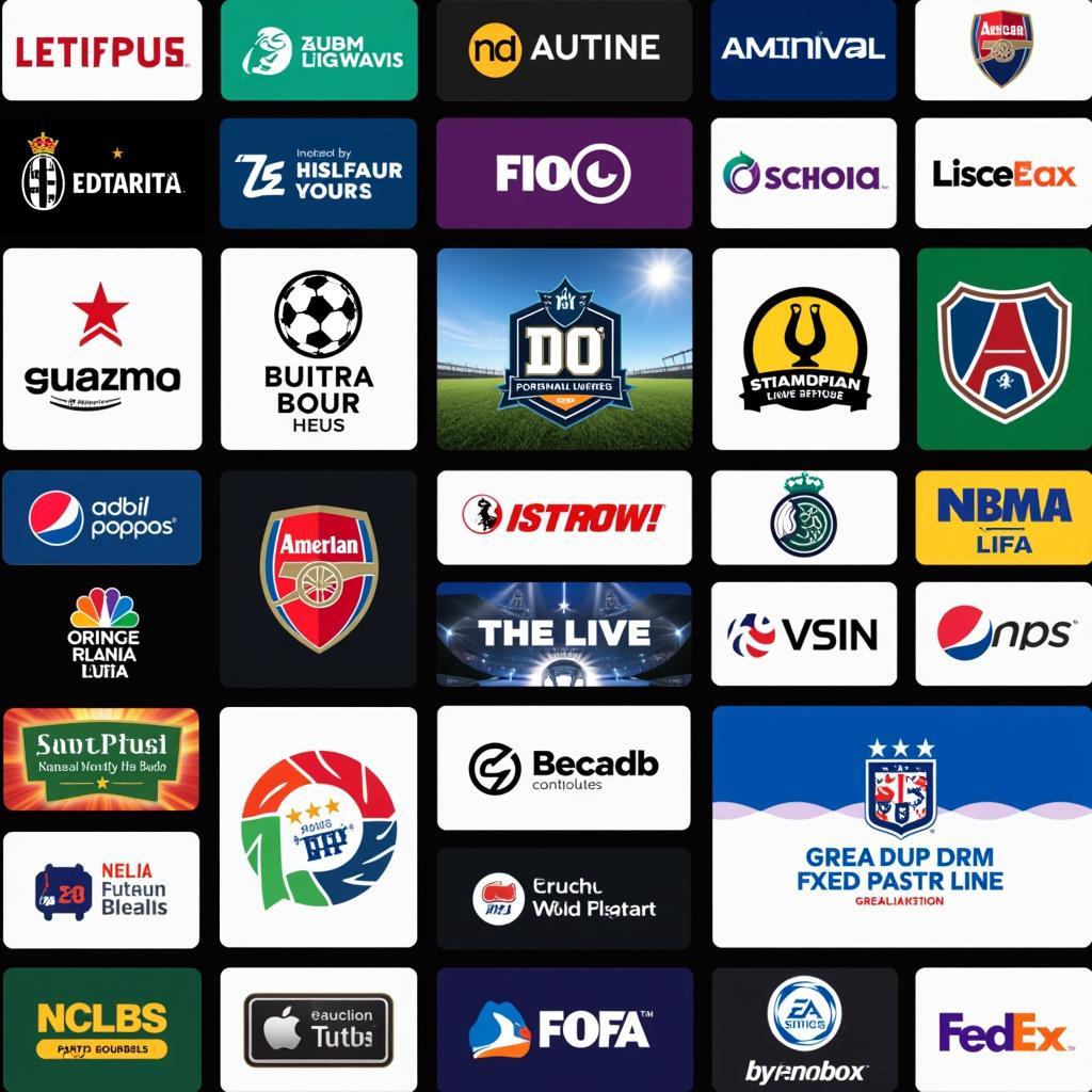 Various football live streaming platforms available online.