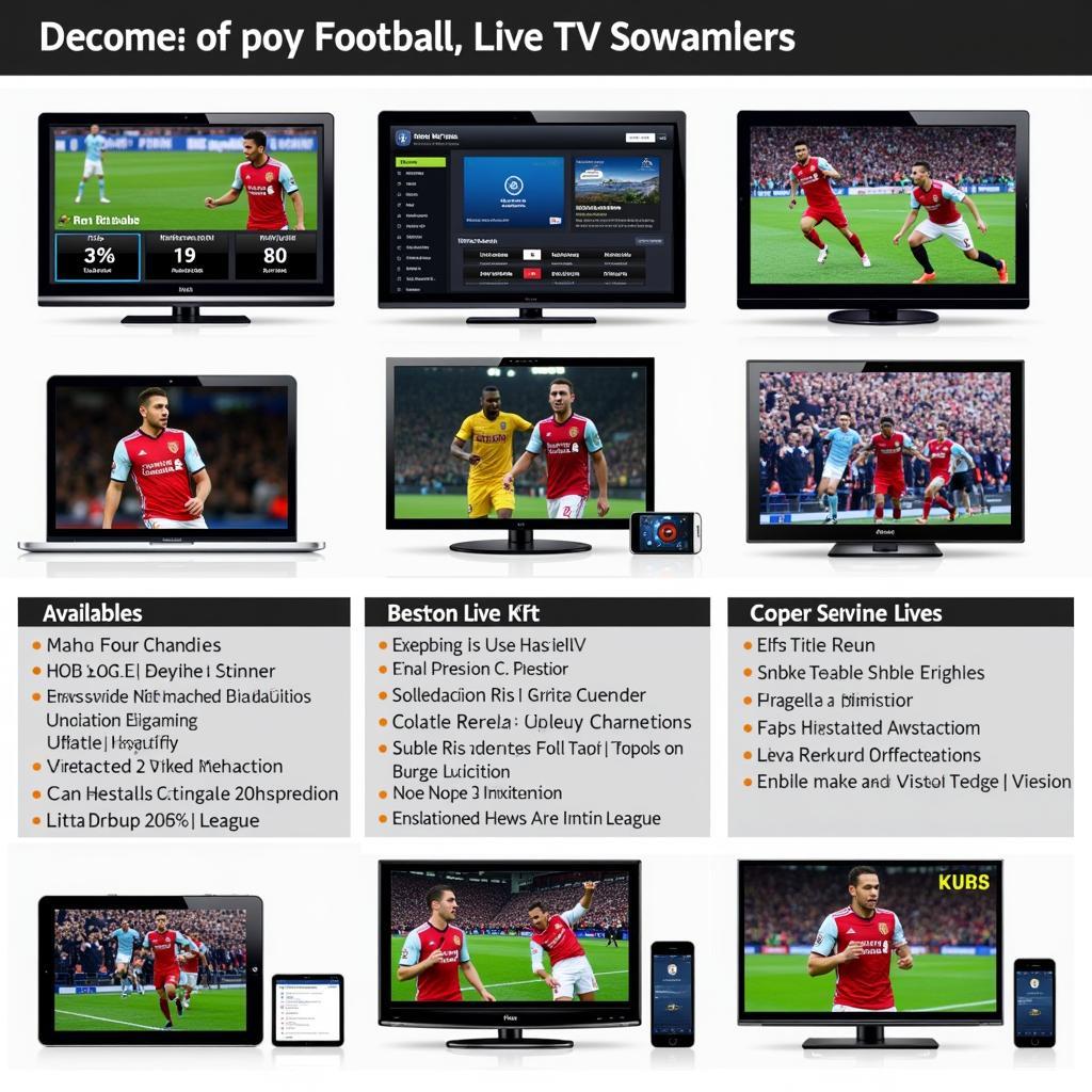 Comparing different football live TV streaming platforms