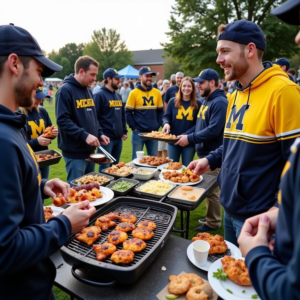 Tailgate Party Before Michigan Football Game on Fox 7