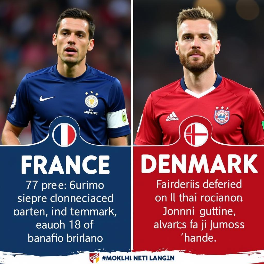 France vs. Denmark Key Players