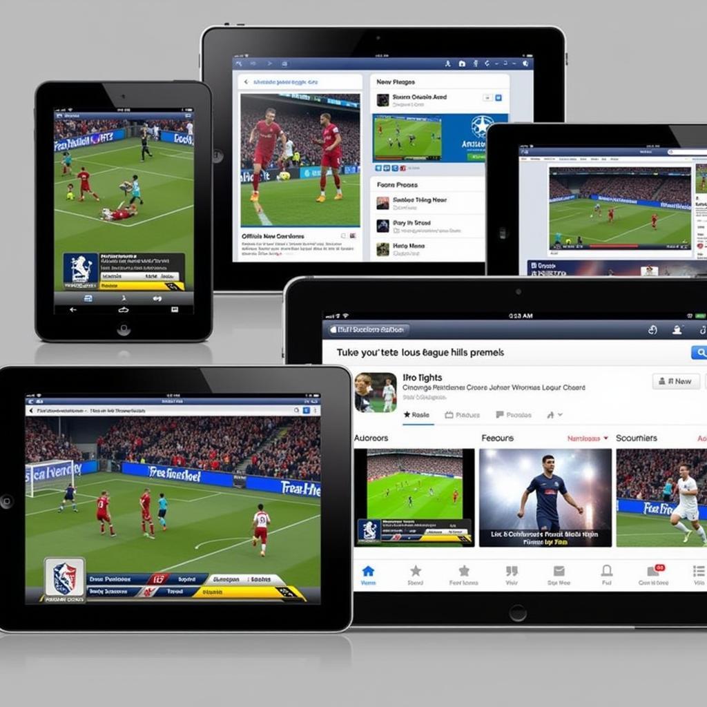 Free live football streaming options available on iPad