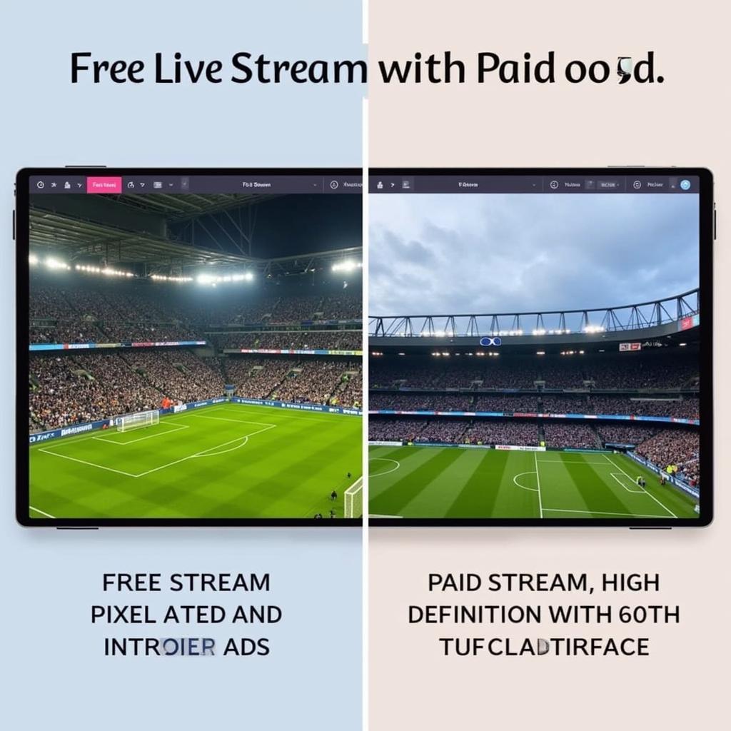 Free vs. Paid Football Live Streams