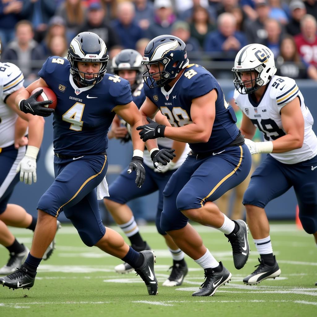 George Fox Football Team on the Field