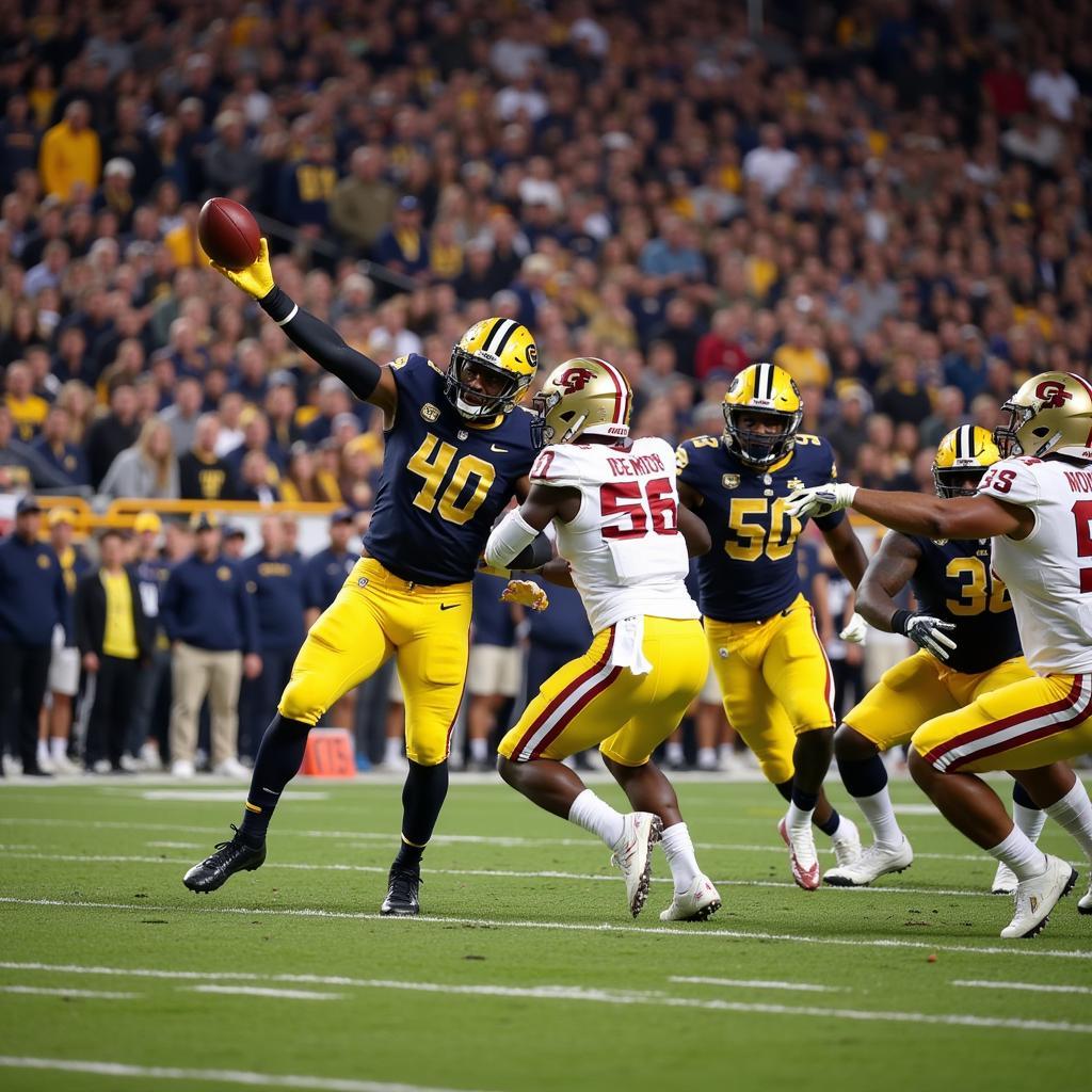 Georgia Tech Football Live Action Photo