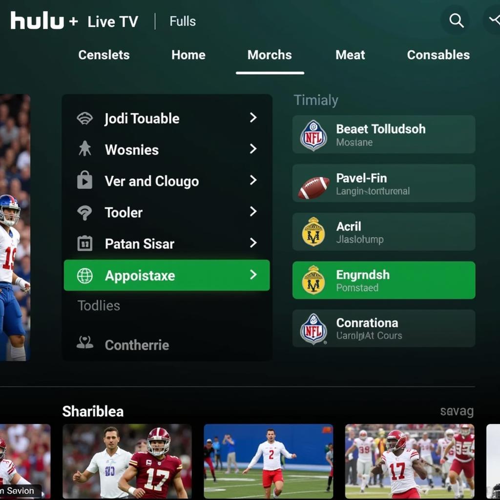 Football Channels on Hulu + Live TV