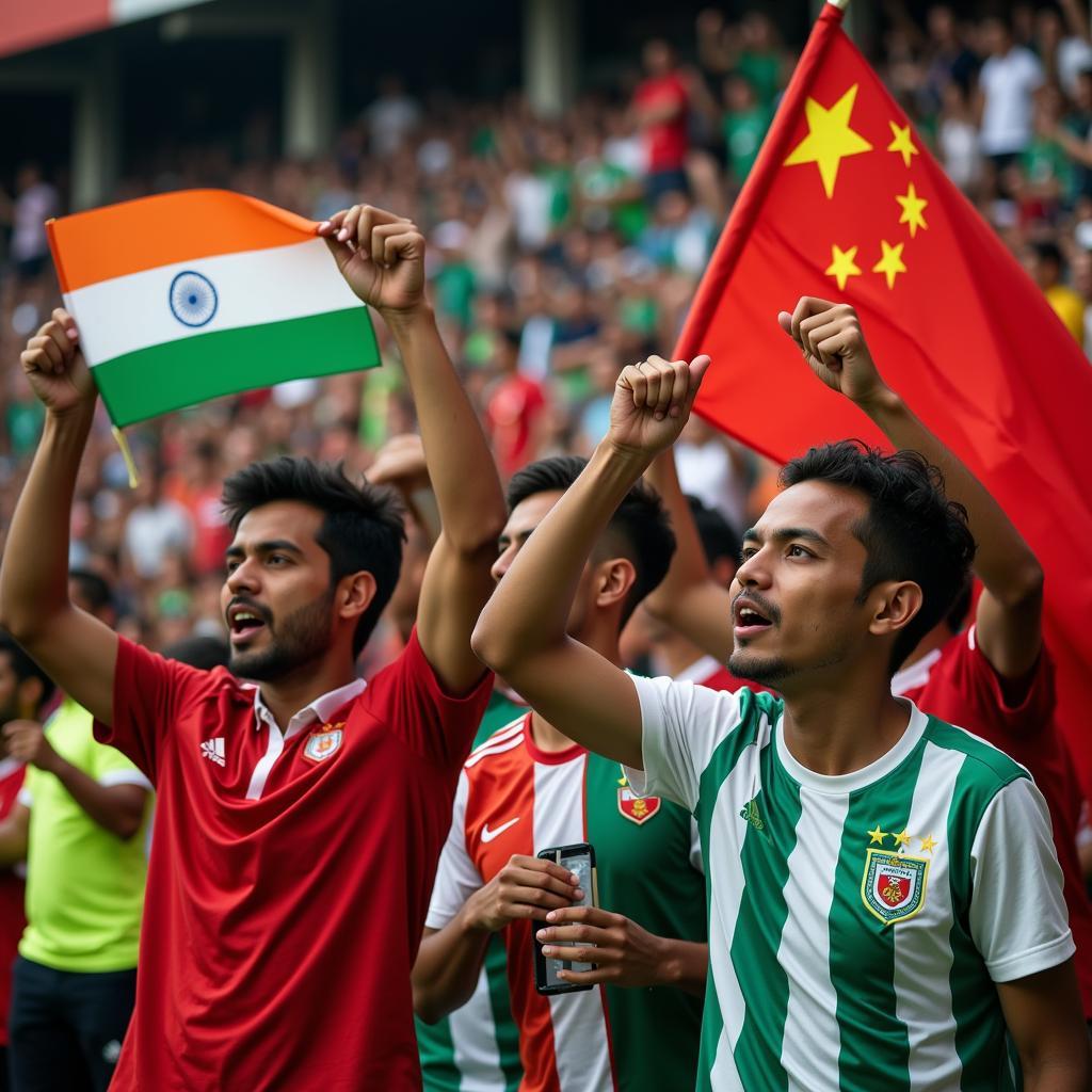 India-China Football Fans