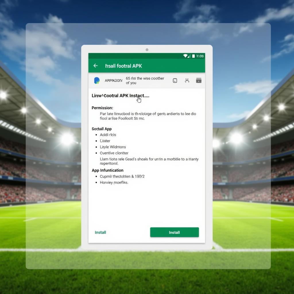 Installing Live Football APK on Android