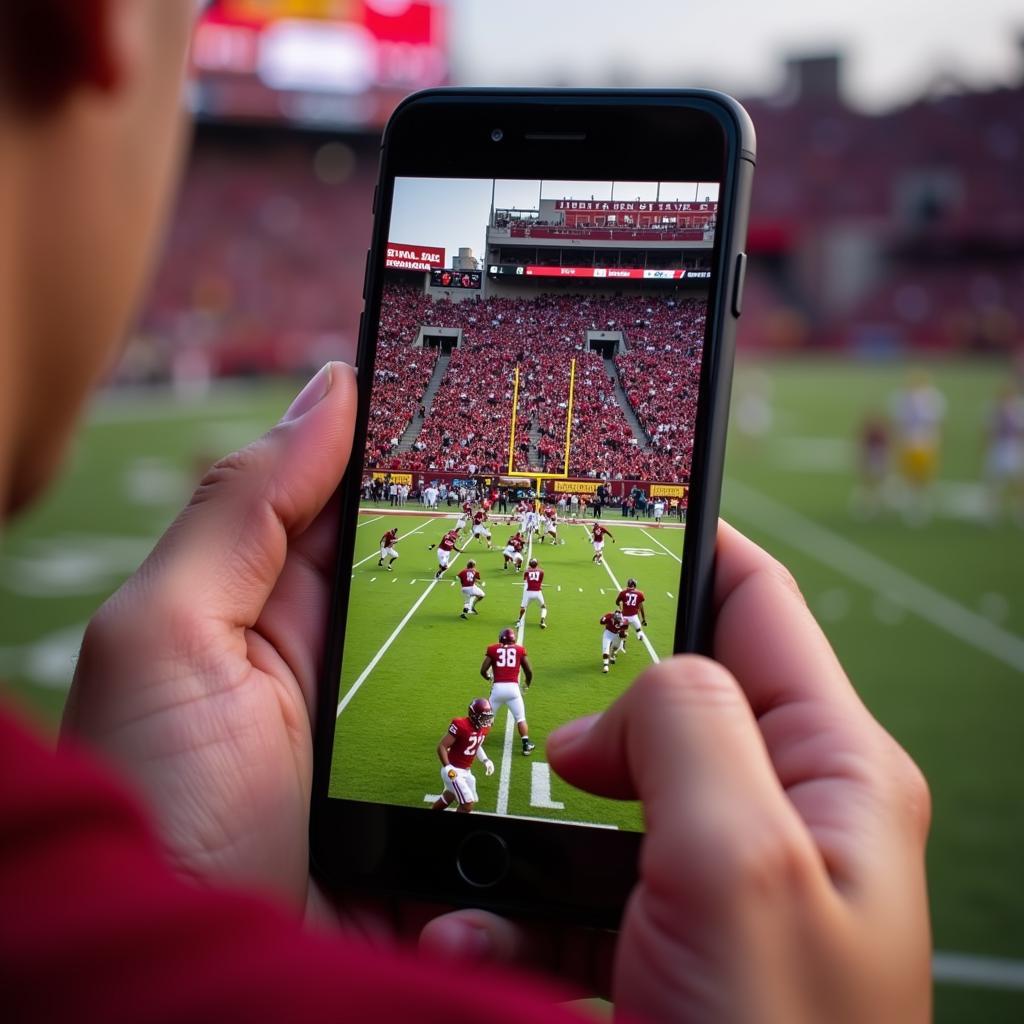 Watching Iowa State Football Live Stream on a Mobile Device