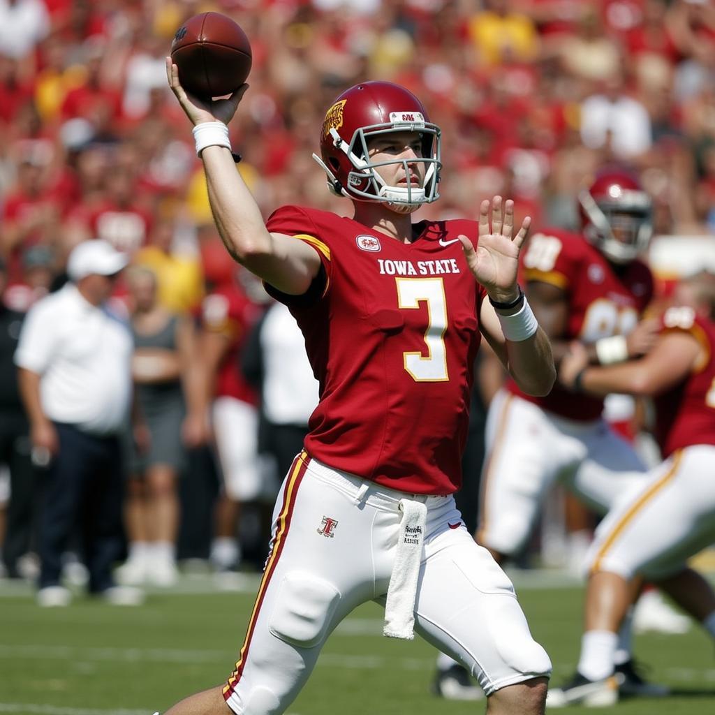 Iowa State Quarterback in Action