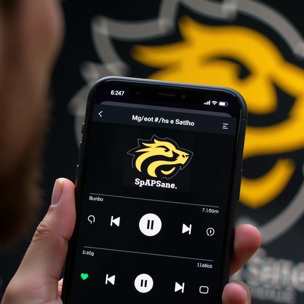 Listening to App State Football on Phone