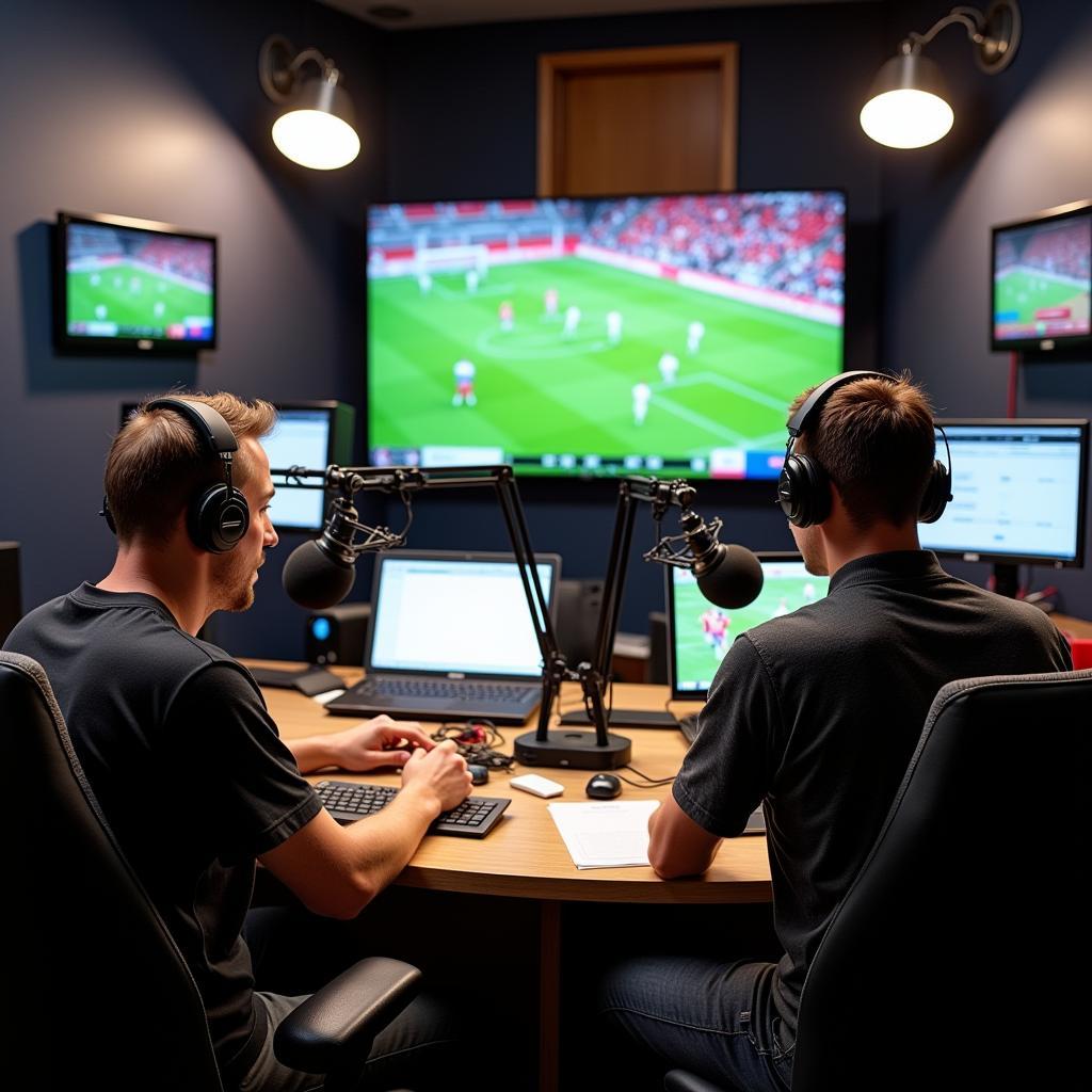 Radio Broadcast of Live Football Commentary