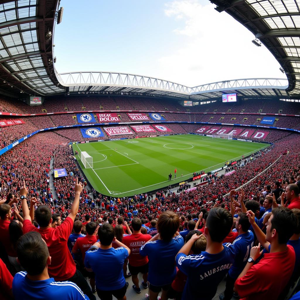 Liverpool and Chelsea Fans Create Electric Atmosphere