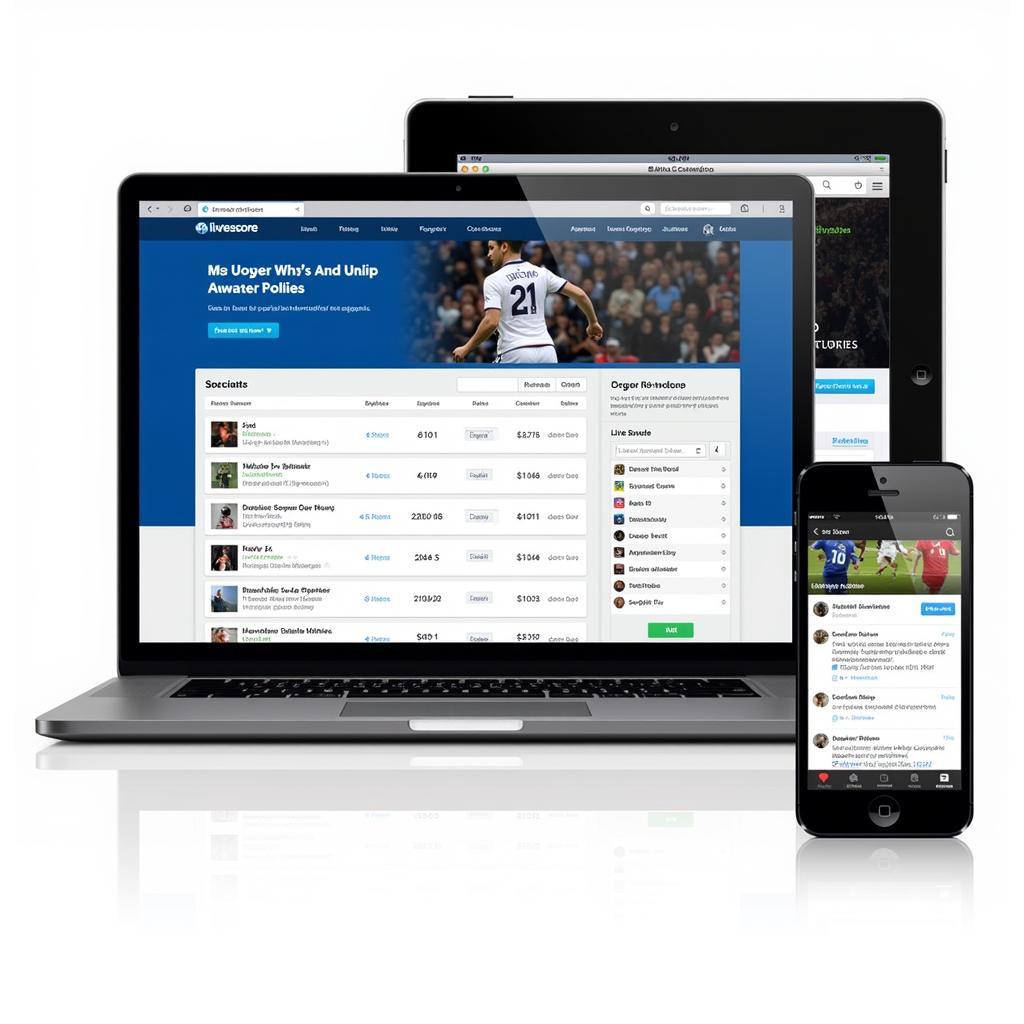 Various platforms for livescore football updates