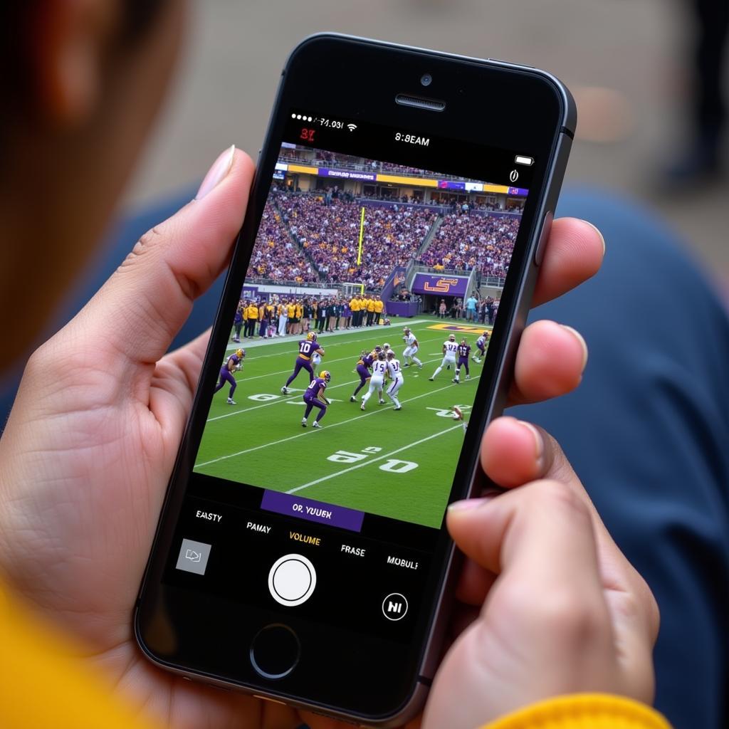 LSU Football Live Stream on Mobile