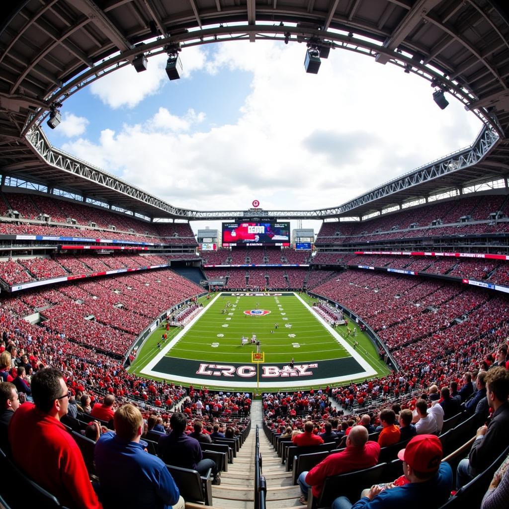 Lucas Oil Stadium during the 2016 Big Ten Championship Game