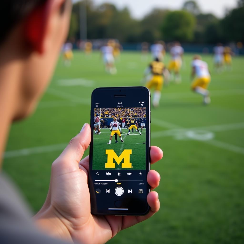 Michigan Football Live Stream on Mobile