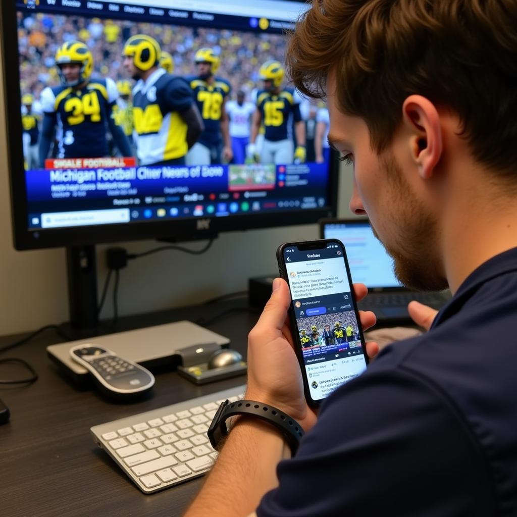 Following Michigan Football News on Social Media and Websites