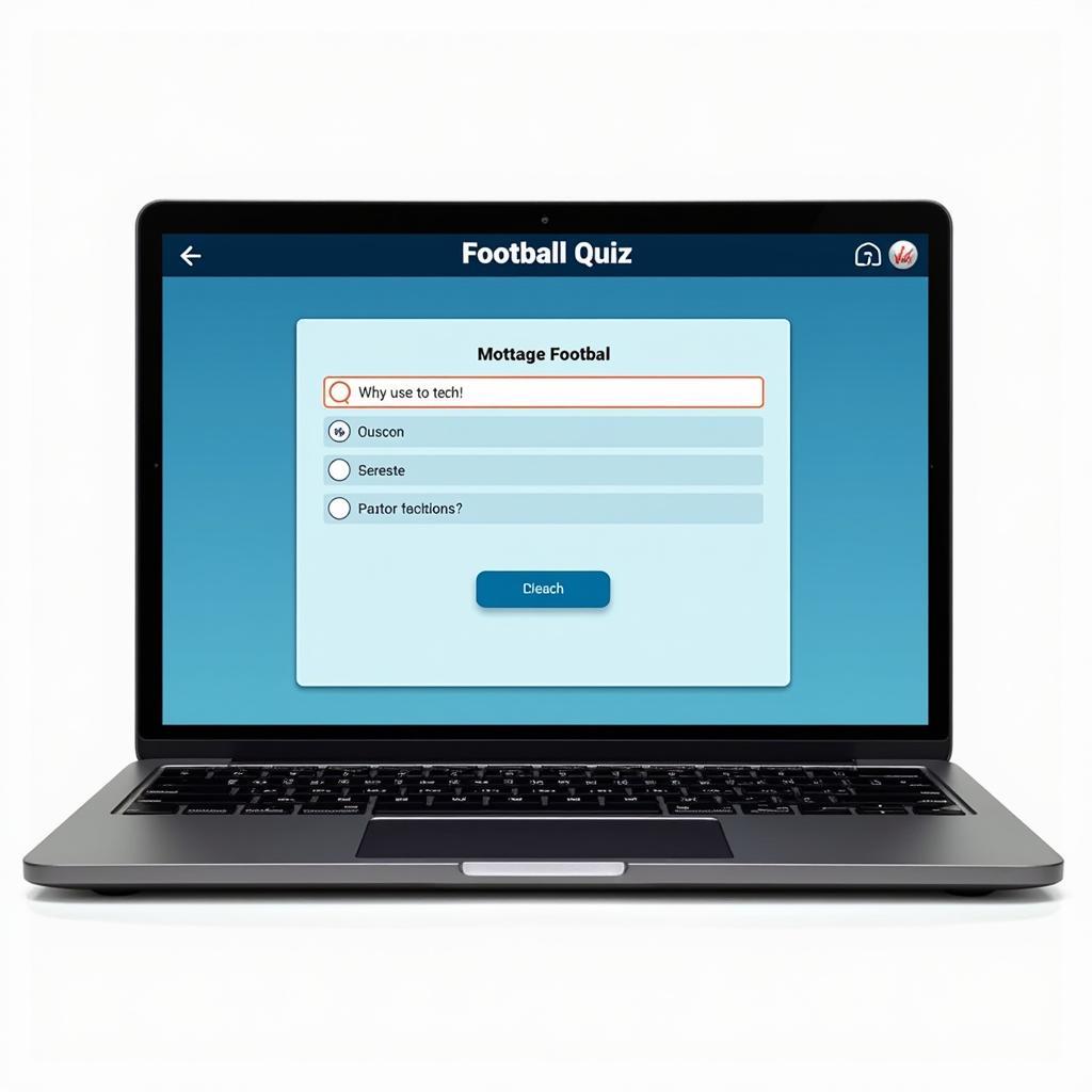 Online football quiz platform