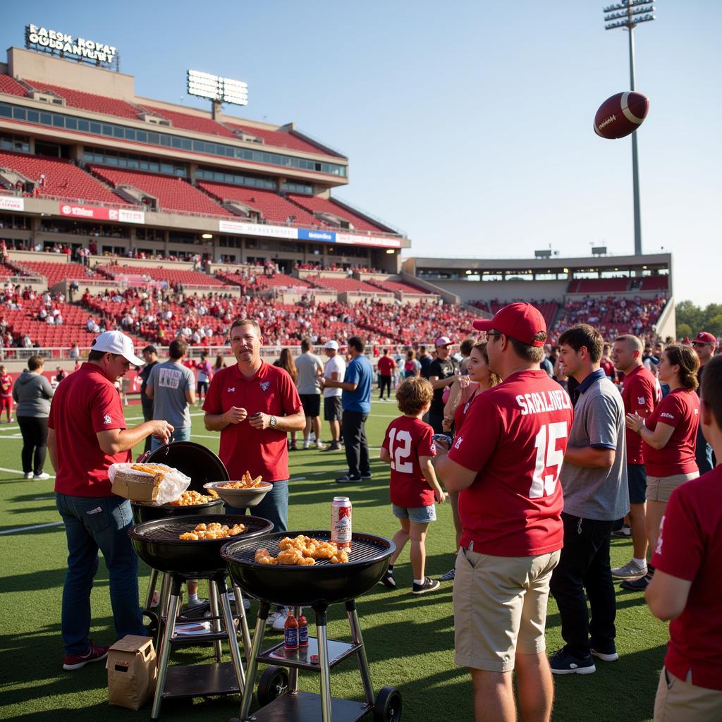 OU Football Tailgating Scene