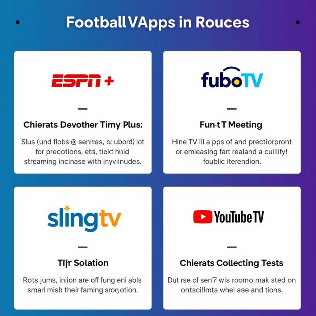 Football Live Streaming Apps on Roku