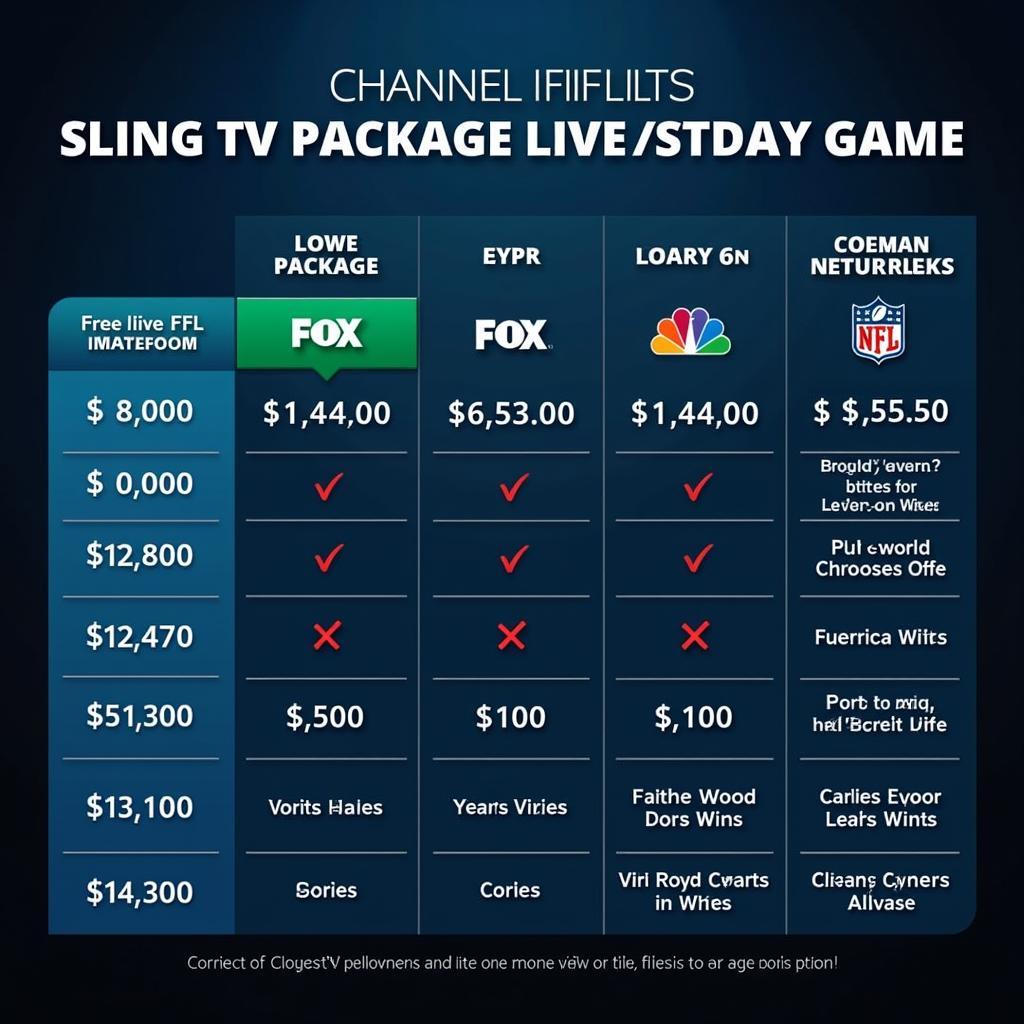 Sling TV Football Packages