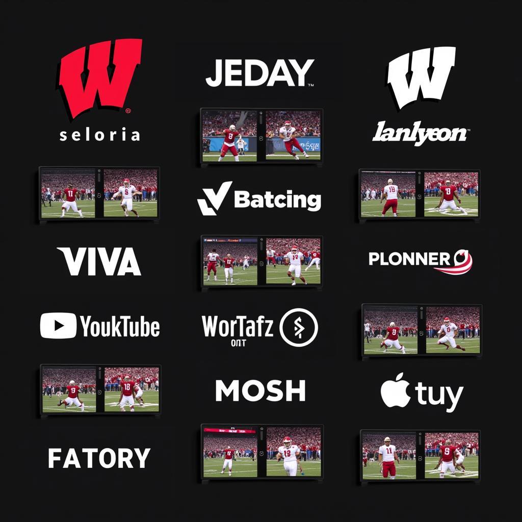 Various Sports Streaming Services Showing Badgers Game